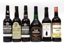 Sherry: St Michael Fino, Sandeman Light Oloroso, Bustamente Fino, Gonzales Byass Bristol Milk,