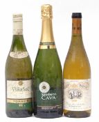 Hardy's Chardonnay 2011, Torres Vina Sol 2007 2 bottles, Vincent Boutin Chardonnay 1 bottle,