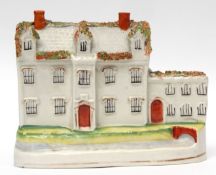 Staffordshire house model, probably of Stanfield Hall, associated with the murder of the owner