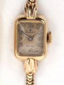 Mid-20th century 9ct gold dress watch, Rolex, the Swiss 17-jewel movement adjusted to two