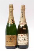 Champagne Carpentier NV, 1 bottle, Gancia sparkling NV, 1 bottle, (2 bottles in all)