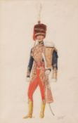 REGINALD AUGUSTUS WYMER (1849-1935) "10th The Prince of Wales Own Royal Hussars circa 1828"