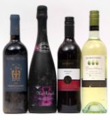 Feudo Dei Tari Negroamaro 2013, 4 bottles, Hardy's Shiraz 2011, 1 bottle, Marks & Spencer Kir