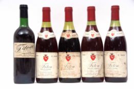 Fitou (Rozerot) 1979, 4 bottles, and Fitou (Claude Parmentier) 1979 1 bottle (5)