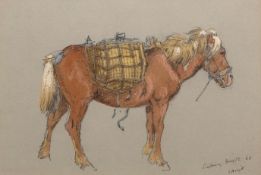 EDWARD HARGITT (1835-1895) "Scallywag" pencil and watercolour, signed, dated June 12 66 and