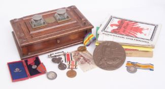 Mixed Lot: comprising a WWI pair consisting of a British War Medal and Victory Medal to 22897 Cpl