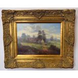 John G Mace, signed and dated 99 oil on board, Country landscape, 29 x 39cm