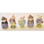 Group of Beswick wares modelled mainly as pigs in various poses, including "And this pig had none"