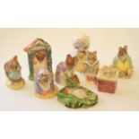 Group of Beswick wares including Beatrix Potter's lady mouse and Timmy sleeping (9)