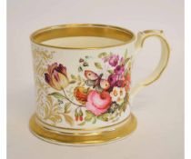 Large Victorian mug with floral sprays inscribed "Taylor, April 1846"