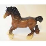 Beswick ware figure of a shire horse
