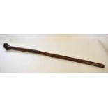 Root and trunk walking staff, overall length 126cm