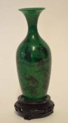 Chinese porcelain vase, the baluster body decorated with a green glaze with various Chinese children