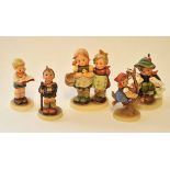 Group of Goebel ware figures modelled as children in various poses