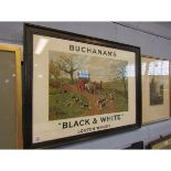 After G D Rowlandson, chromolithograph for Buchanan's Black and White Scotch Whisky, 30 x 47cm in