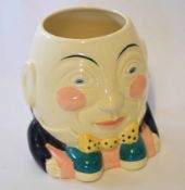 Pottery jar modelled as Humpty Dumpty