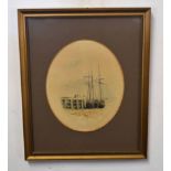 S Wagstaff, signed pair of watercolours, Harbour scenes with fishing boats, 23 x 18cm (2)