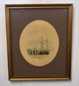 S Wagstaff, signed pair of watercolours, Harbour scenes with fishing boats, 23 x 18cm (2)