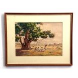 Giovanni Romagnoli, signed group of four watercolours, "Eritrea 1947" (3) and "Sheren 1947",