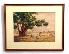 Giovanni Romagnoli, signed group of four watercolours, "Eritrea 1947" (3) and "Sheren 1947",