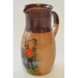 Royal Doulton jug with design of a young boy after John Hassell, 20cm high