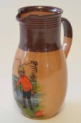 Royal Doulton jug with design of a young boy after John Hassell, 20cm high