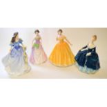 Group of Royal Doulton ladies including Rebecca Figure of the Year 1998