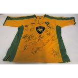 Norwich City F C "Proton" shirt, signed by various players including Gary Holt, Darren Huckerby