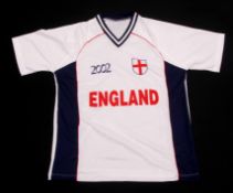 2002 World Cup "England" shirt together with a cap (2)