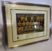 Norwich City F C "Legends" print, numbered 2/175 and signed by the official list of legends as of