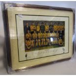 Norwich City F C "Legends" print, numbered 2/175 and signed by the official list of legends as of