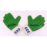 Pair of Sondico Goalkeeper gloves, signed by Neville Southall