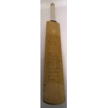 Brian Close Charity Dinner cricket bat 1996, signed by Yorkshire etc including Dickie Bird