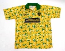 Norwich City F C "Norwich & Peterborough" shirt, signed by players including Spencer Prior