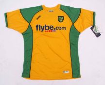 Norwich City F C "Flybe.com" shirt, signed by Dion Dublin