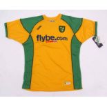 Norwich City F C "Flybe.com" shirt, signed by Dion Dublin