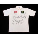 1994 South Africa cricket shirt, signed by the first touring side