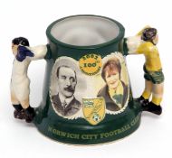 Norwich City F C limited edition tankard celebrating Centenary 1902-2002 by Great Yarmouth