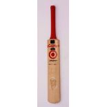 1994 BRIAN LARA HUNTS COUNTY cricket bat, signed by Brian Lara with caricature (Tim Boon Benefit
