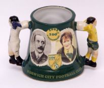 Norwich City F C limited edition tankard celebrating Centenary 1902-2002 by Great Yarmouth