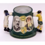 Norwich City F C limited edition tankard celebrating Centenary 1902-2002 by Great Yarmouth