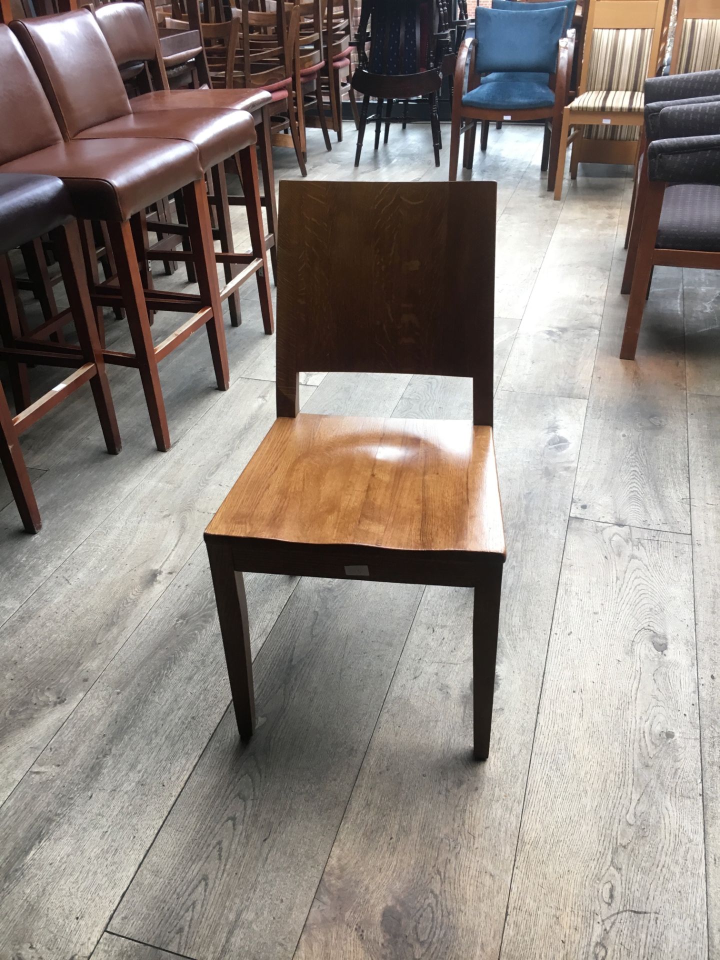 Wooden Dining Chair, height approx 46cm.