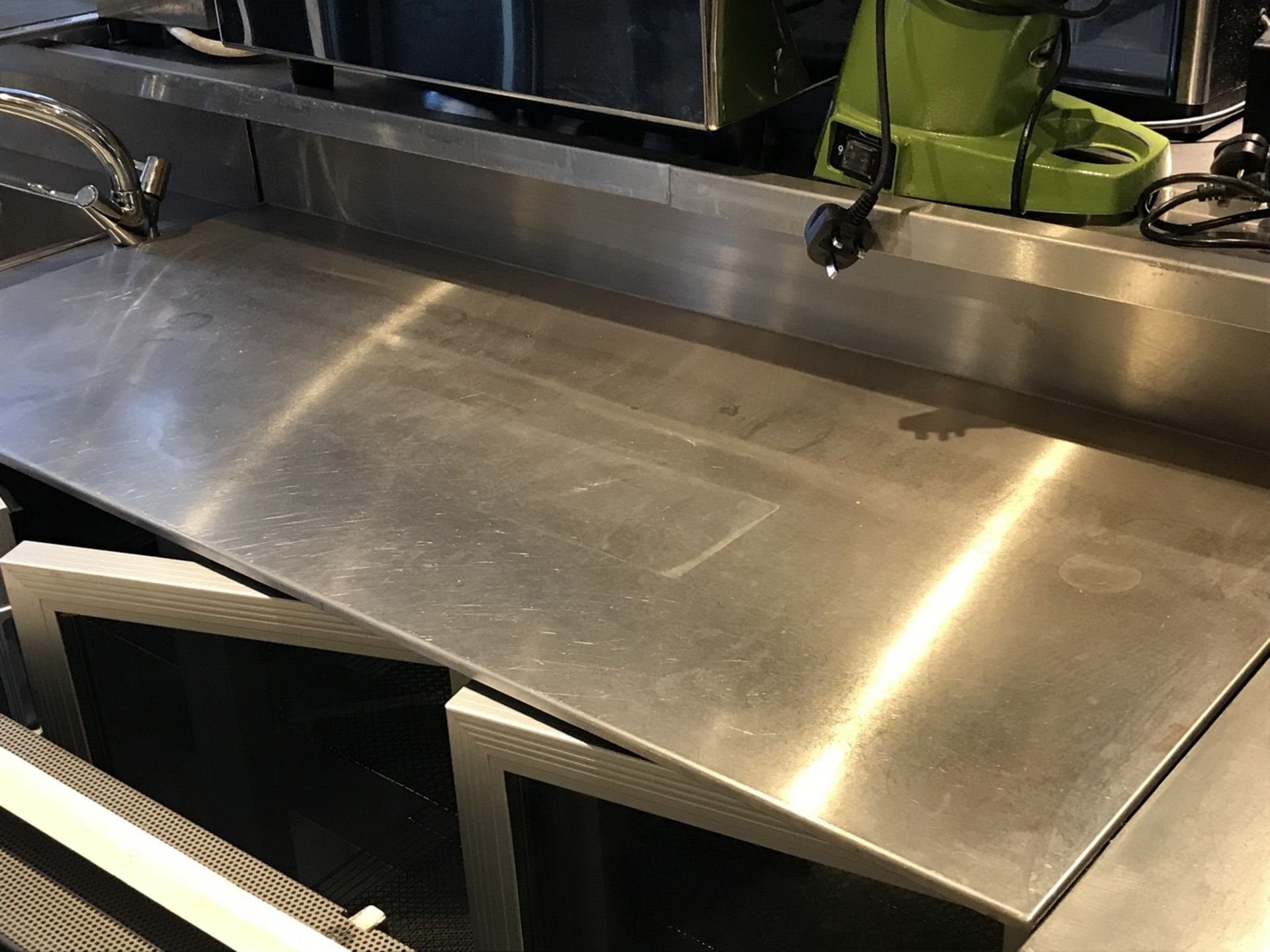 Stainless Steel Shelf (on top of undercounter fridge)