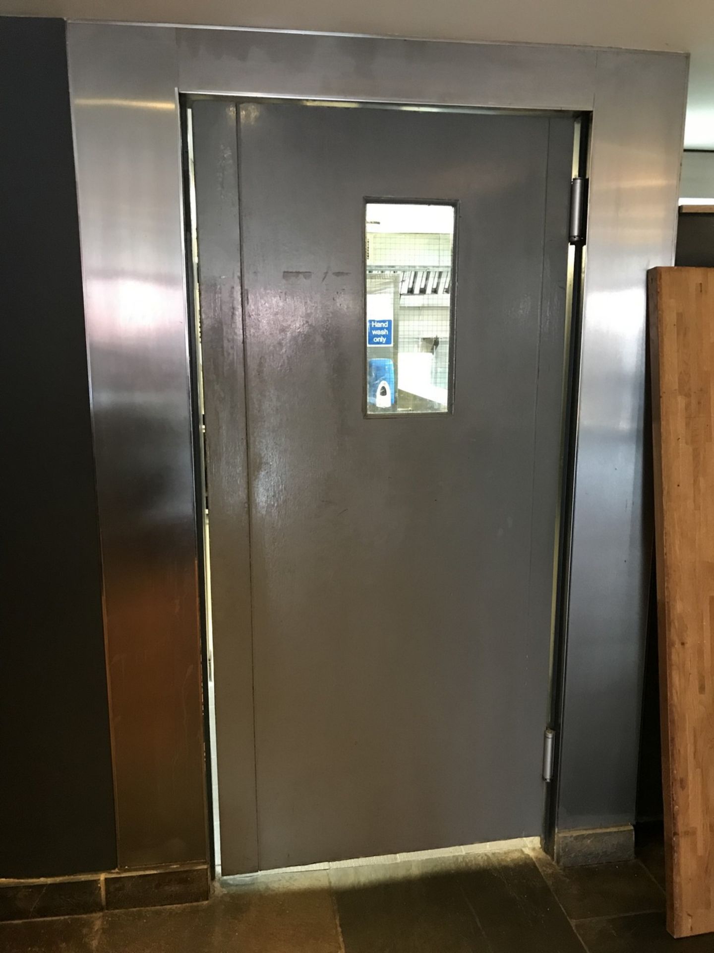 Swing Door (from bar area to kitchen), approx 93.5cm wide, x 2m tall)