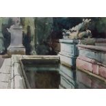 AR GEOFFREY BIRKBECK (1875-1954) "The Marble Fountain, Versailles"watercolour, signed lower left