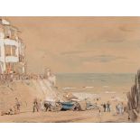 AR SIR MUIRHEAD BONE (1876-1953) "The Gangway, Cromer" watercolour 24 x 30cm Provenance: Frost &