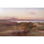 LEOPOLD RIVERS (1852-1905) Panoramic view of Cromer watercolour, signed lower left 65 x 100cm