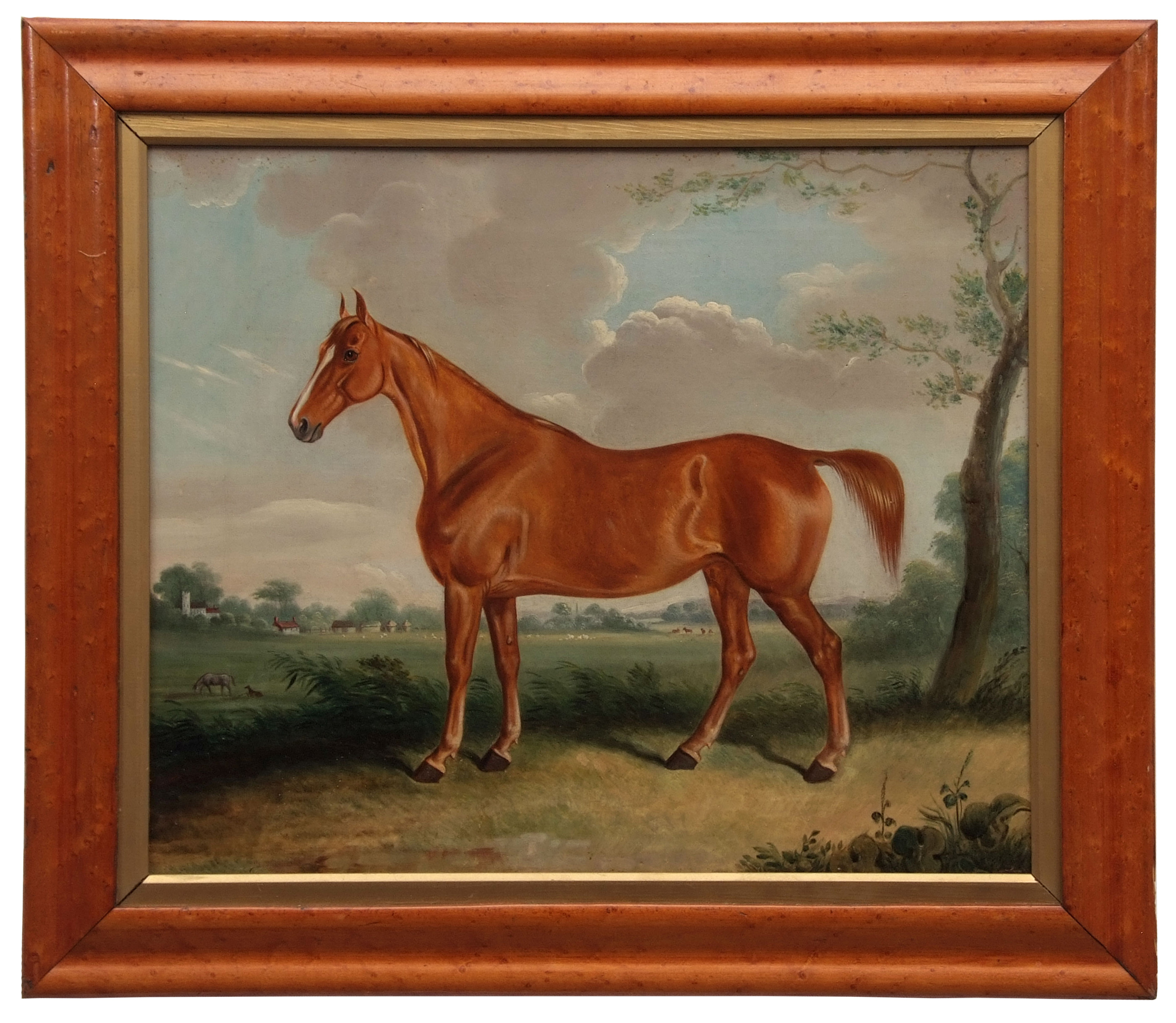 CORNELIUS JANSEN WALTER WINTER (1817-1891) Horse in landscape oil on canvas, signed and dated 1844
