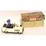 Model of a Namura Mystery Police car, tin plate, battery operated, in good condition with original