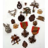 Mixed Lot: French Croix de Guerre, 1939 with palm, together with another, 1939-40, with two